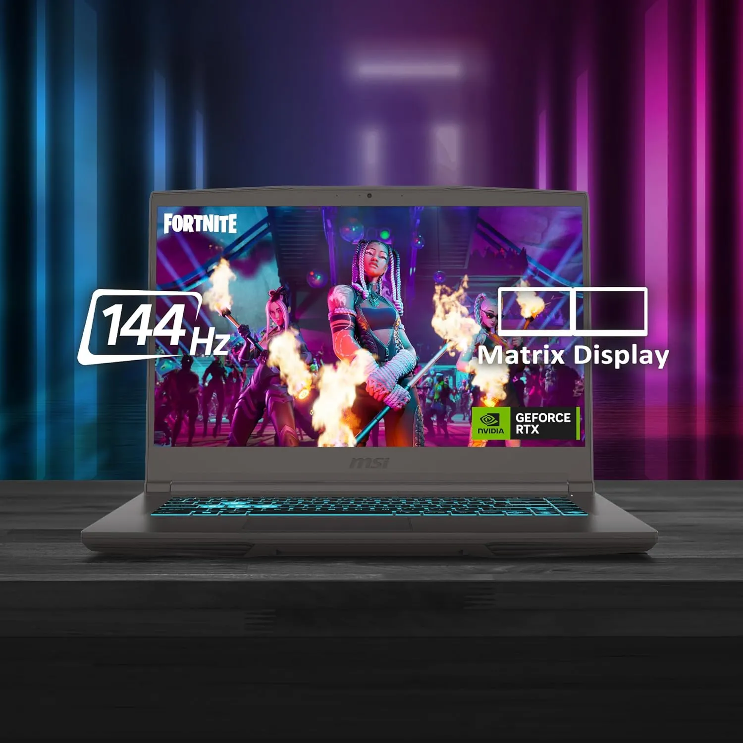 MSI Gaming Laptop Thin 15 B13UC-124IN 15.6 inch Cosmos Grey view 6